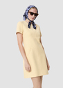 Rehane yellow double canvas dress Vanilla TARA JARMON CH