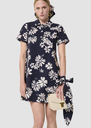Ritournella midnight blue floral print dress Green, Night TARA JARMON CH