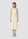 Rosanne ecru crepe dress Off-white, Poppy TARA JARMON CH