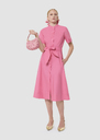 Ricochet pink poplin dress Pink, Pistache TARA JARMON CH
