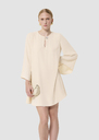 Raonie ecru crepe dress Green, Off-white, Poppy TARA JARMON CH