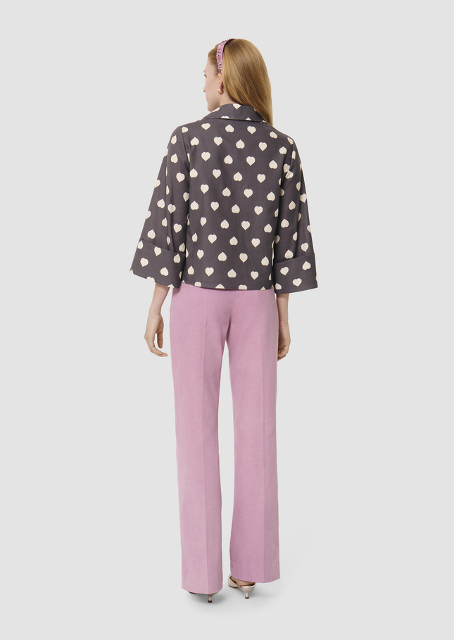 Tao grey Top with white hearts Grey TARA JARMON CH