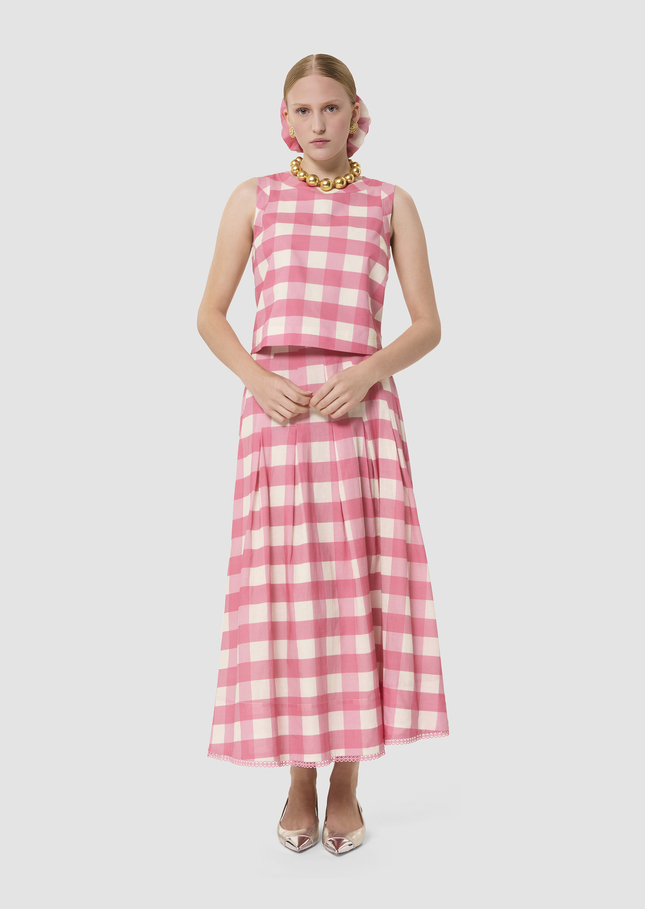 Tepee pink gingham top Pink TARA JARMON CH