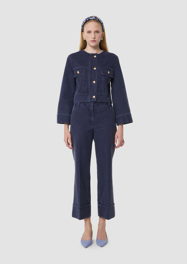 Vick blue dark denim jacket Indigo TARA JARMON CH
