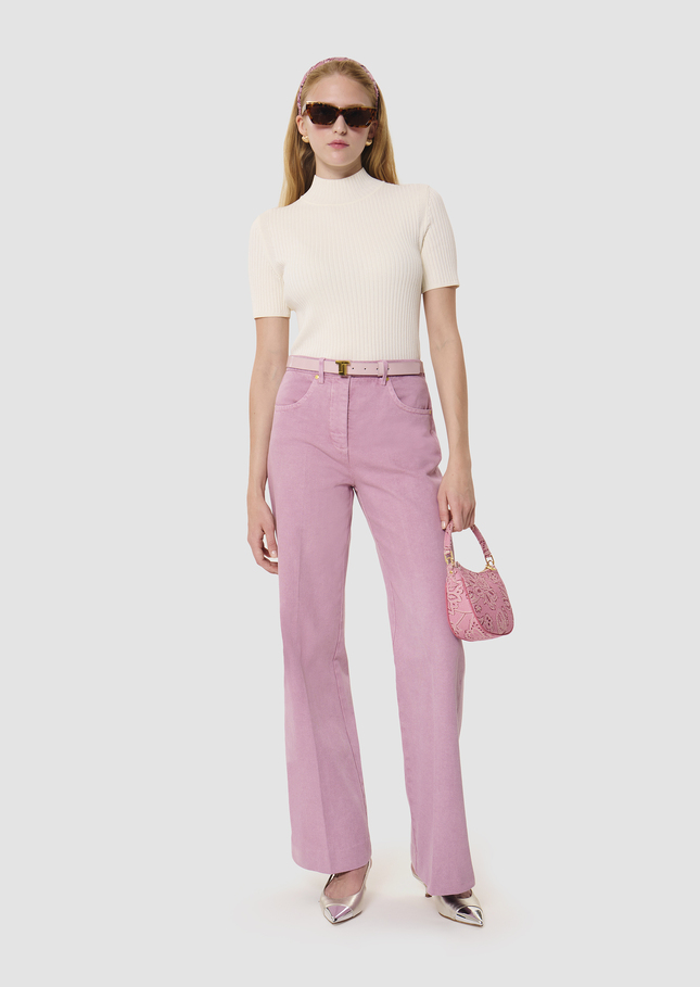 Jerome pink denim jean Old pink TARA JARMON CH