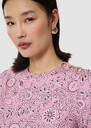 Tampa pink t-shirt with bandana pattern Rosewood TARA JARMON CH