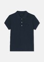 Tammy midnight blue cotton polo shirt Night, Pistache, White TARA JARMON CH