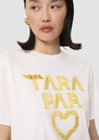 Trefle white double cotton T-shirt Pistache, Yellow TARA JARMON CH