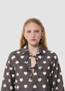 Tao grey Top with white hearts Grey TARA JARMON CH