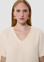Toscane ecru crepe t-shirt Green, Off-white TARA JARMON CH