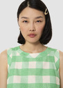 Tepee green gingham top Green, Night, Pink TARA JARMON CH