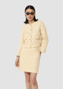 Vinny yellow flammed fabric jacket Green, Vanilla TARA JARMON CH