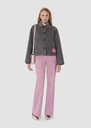 Vinci grey double sided wool jacket Gray grey TARA JARMON CH