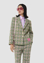 Valy green tartan jacket Lime tree TARA JARMON CH