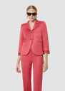 Valensole red satin linen jacket Off-white, Poppy TARA JARMON CH