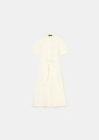 Ricochet ecru fluid crepe dress Off-white TARA JARMON CH