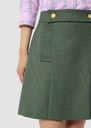 Jimmy green tailored wool skirt Night, Thym TARA JARMON CH