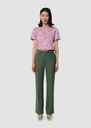 Poupee green tailored wool pants Rosewood, Thym TARA JARMON CH