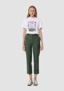 Philippa green tailored wool pants Rosewood, Thym TARA JARMON CH