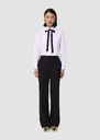 Poupette black tailored canvas pants Black TARA JARMON CH