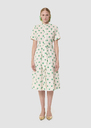 Ricochet green hearts print dress Pistache TARA JARMON CH