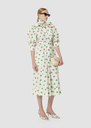Rivoltine ecru hearts print poplin dress Pistache TARA JARMON CH