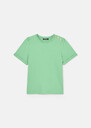 Tampa green double cotton t-shirt Pistache TARA JARMON CH