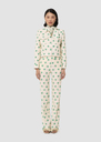 Vascano green hearts print jacket Pistache TARA JARMON CH