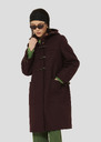 Burgundy wool coat Manoela Fig TARA JARMON CH