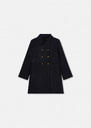 Midnight blue wool coat Marceau Night TARA JARMON CH