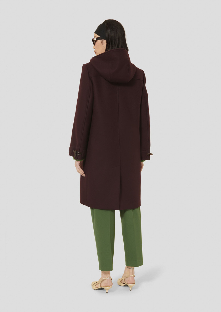 Burgundy wool coat Manoela Fig TARA JARMON CH
