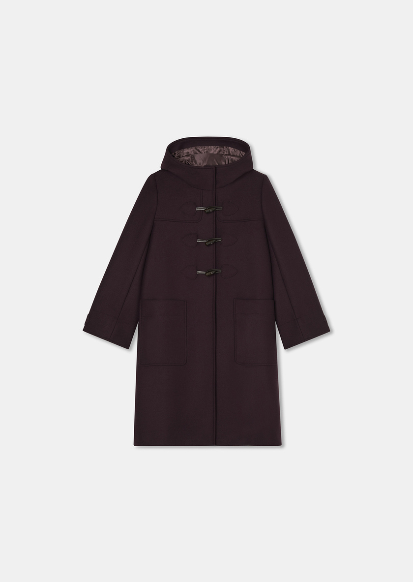 Burgundy wool coat Manoela Fig TARA JARMON CH