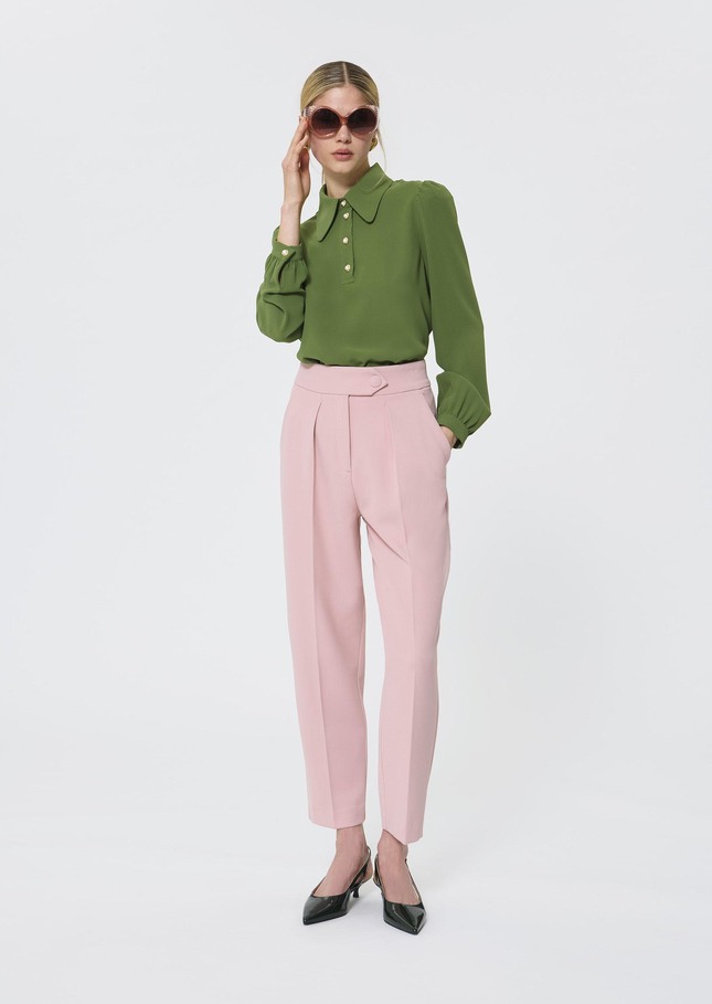 Paaso Pants pale pink crepe Blush TARA JARMON CH