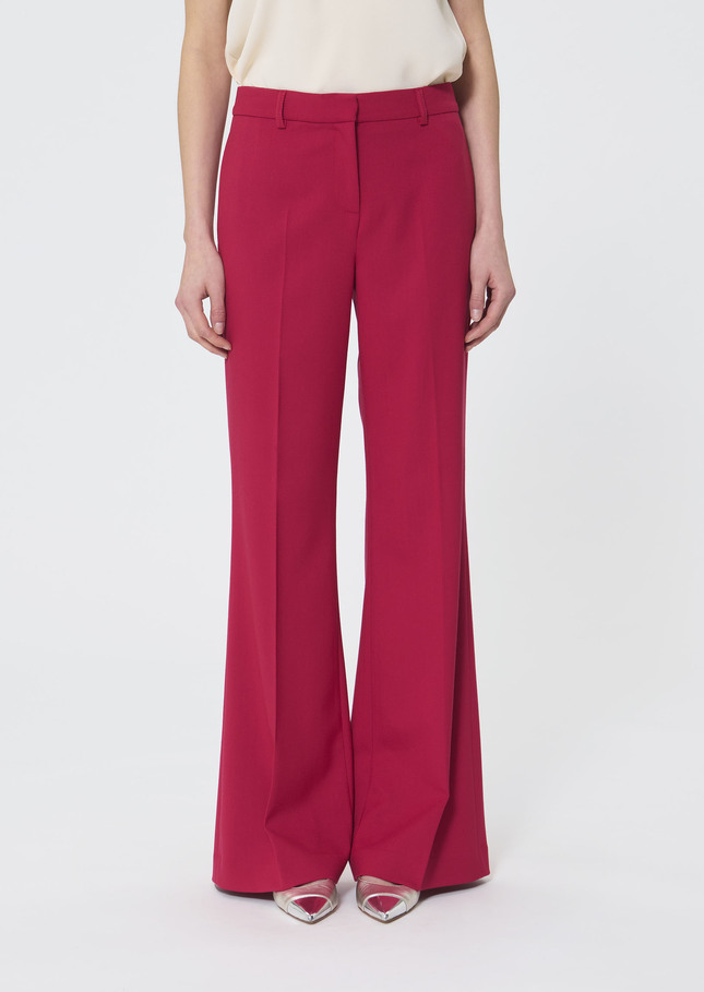 Patrice trousers red in cold wool Garnet TARA JARMON CH