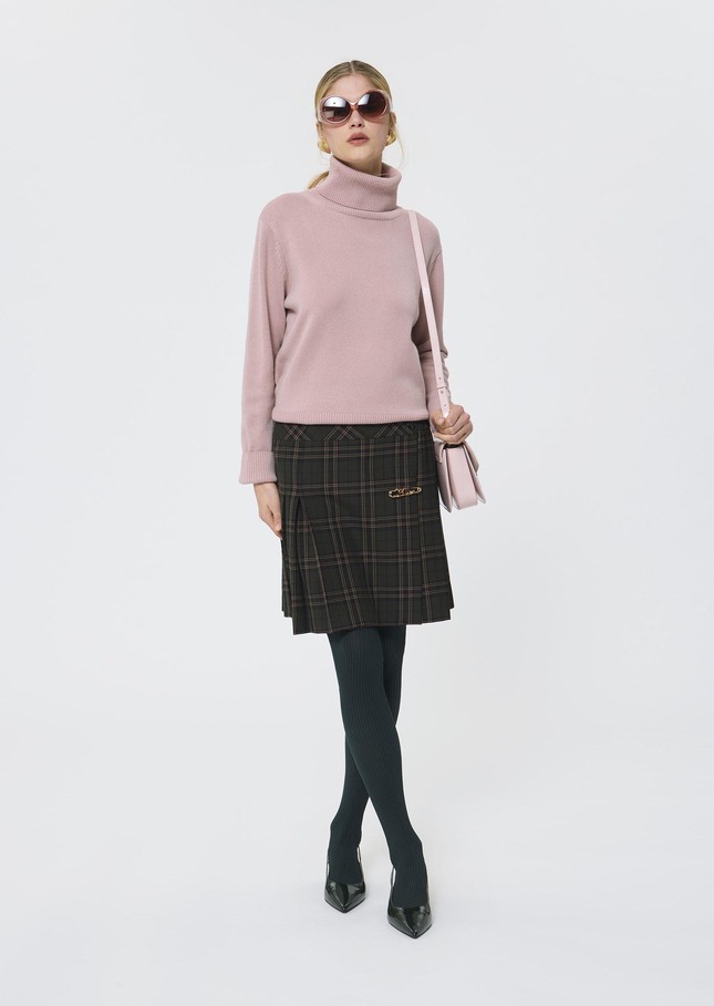 Palia sweater pale pink merino and alpaca wool Blush TARA JARMON CH