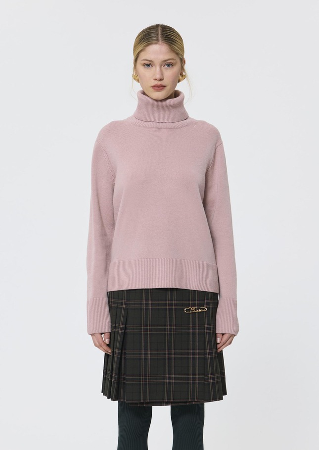 Palia sweater pale pink merino and alpaca wool Blush TARA JARMON CH