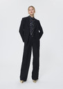 Parigi trousers midnight blue in cold wool Night TARA JARMON CH