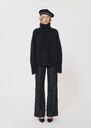 Pocciolia Sweater black wool and alpaca Black TARA JARMON CH