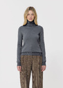 Palma sweater heather grey merino wool Gray grey TARA JARMON CH