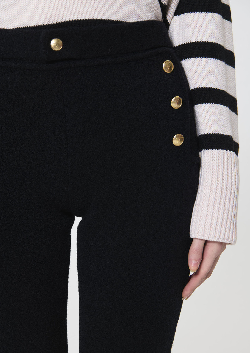 Palomino Pants black bouclé wool Black TARA JARMON CH