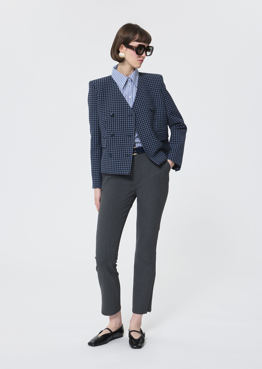Paxton trousers grey double canvas Grey TARA JARMON CH