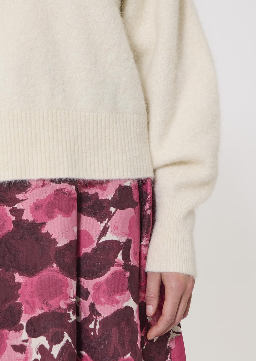 Paz sweater ecru in wool and alpaca Off-white TARA JARMON CH