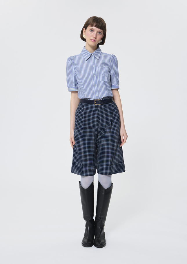 Coline shirt blue striped cotton Blue TARA JARMON CH