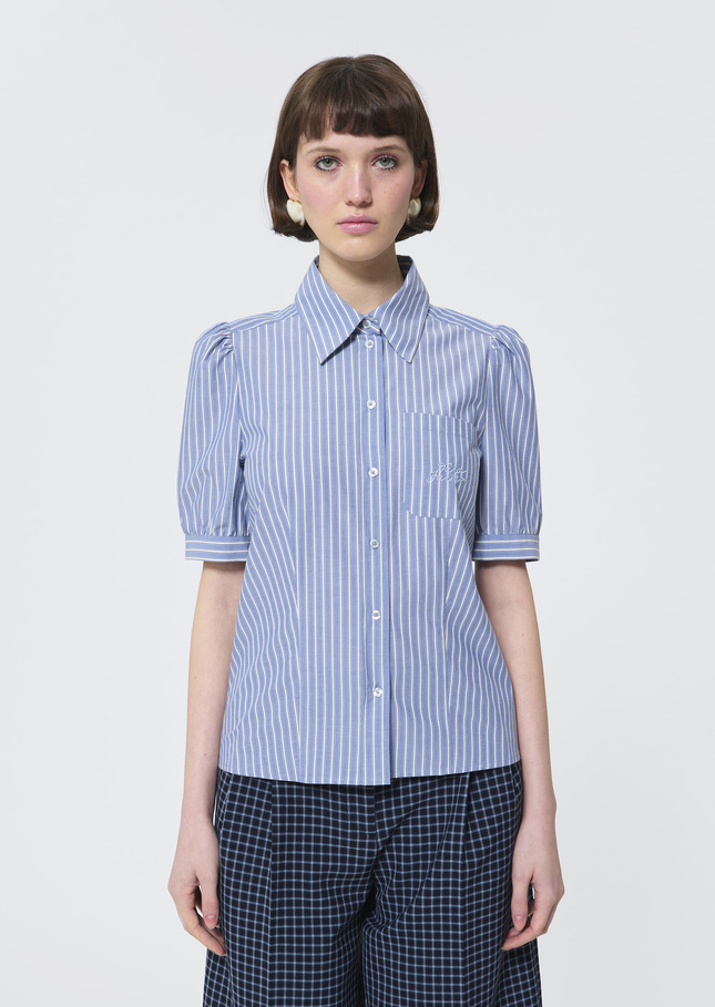 Coline shirt blue striped cotton Blue TARA JARMON CH