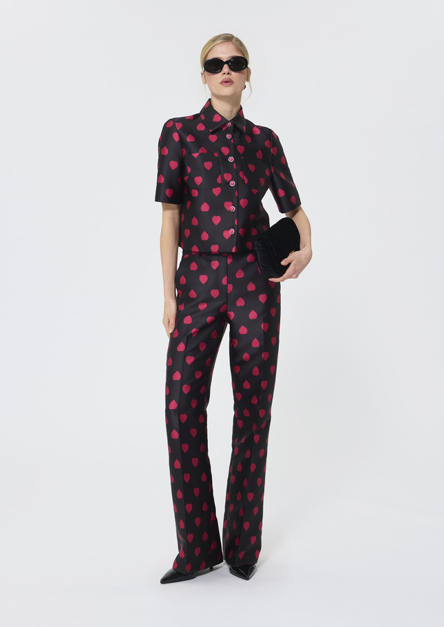 Carolane shirt black with heart print Black TARA JARMON CH