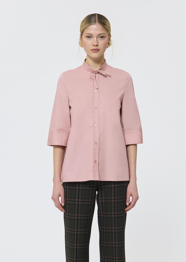 Clea shirt pale pink poplin Blush TARA JARMON CH