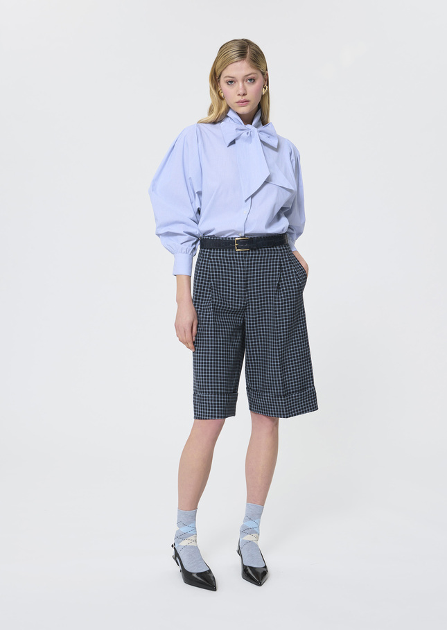 Candya shirt blue striped poplin Blue TARA JARMON CH