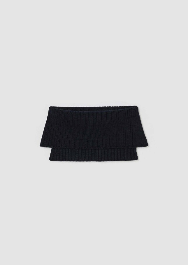 Eclipse Detachable Collar black wool Black TARA JARMON CH