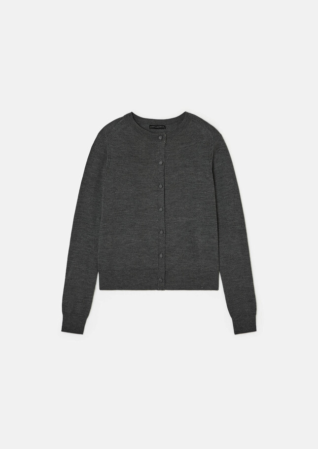 Ginno Vest heather grey merino wool Gray grey TARA JARMON CH