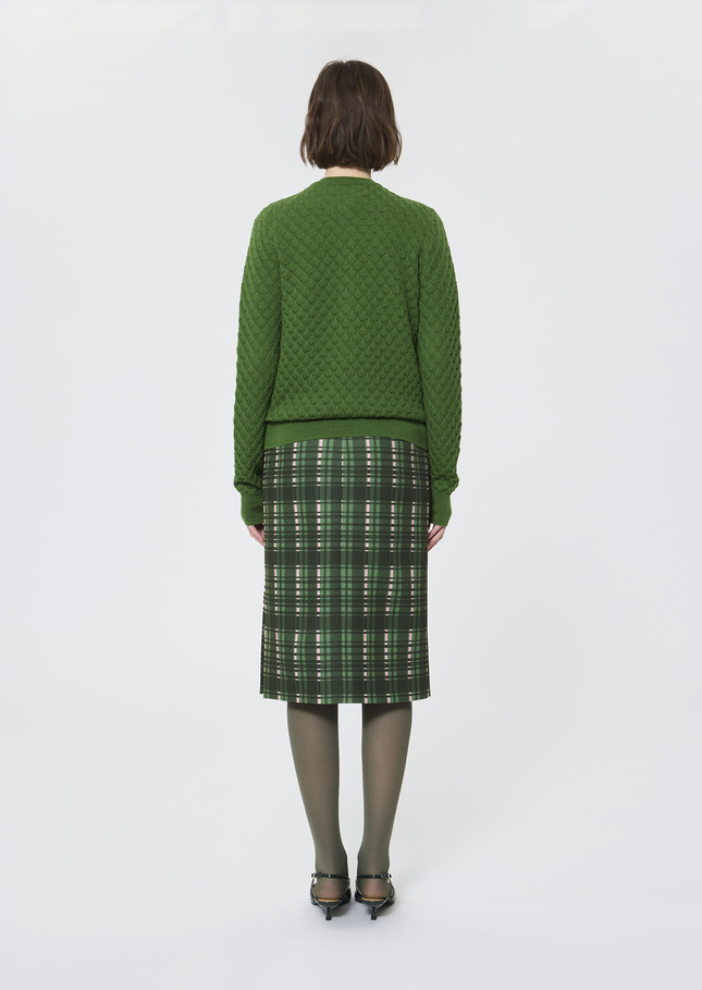 Gerty vest green merino wool Cactus TARA JARMON CH
